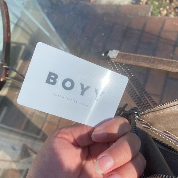 BOYY Python Embossed Leather Slash Crossbody Bag NWT - Picture 7 of 14